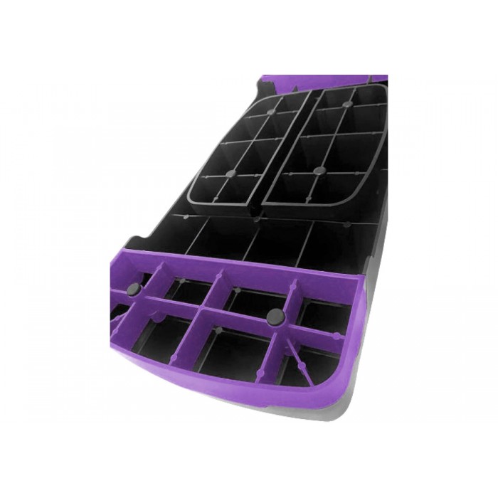 Степ-платформа для фітнесу та аеробіки EasyFit Step-B 2-ступінчаста фіолетова