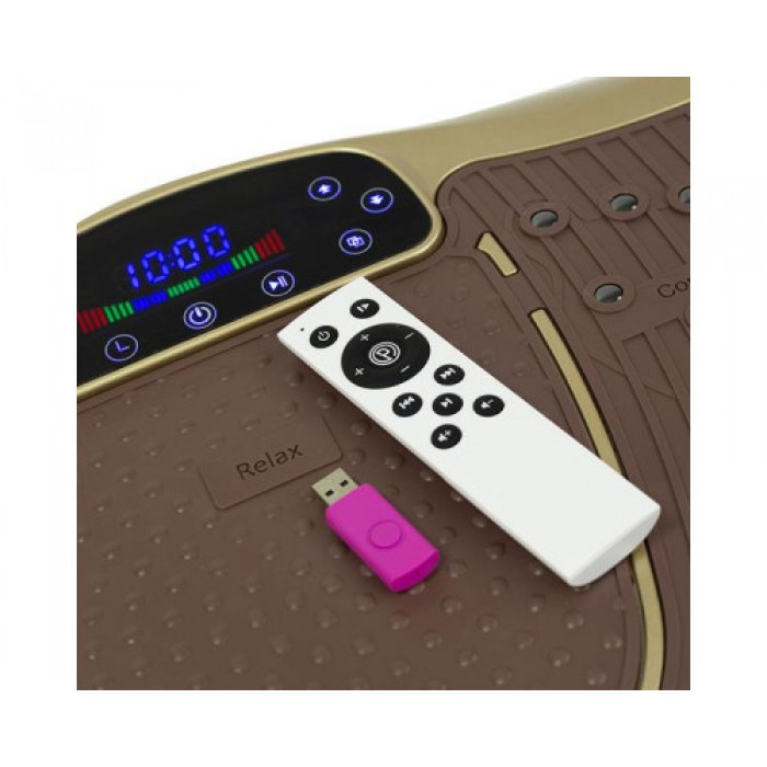 Віброплатформа для схуднення та тренувань SVP03 HMS золотиста