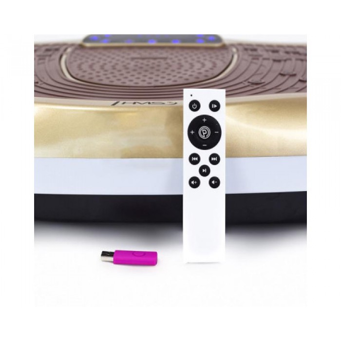 Віброплатформа для схуднення та тренувань SVP03 HMS золотиста