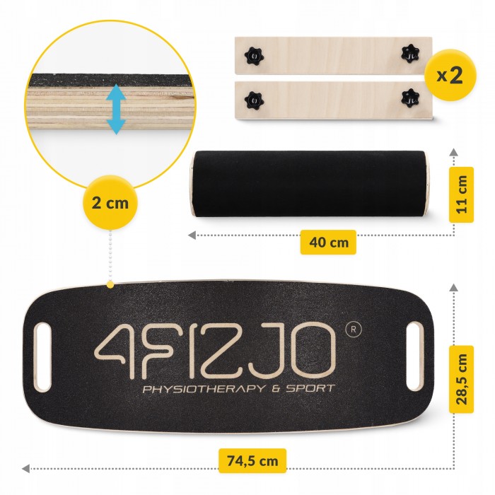 Балансувальна дошка (балансборд) 4FIZJO Balance Board (P-5905973404693)