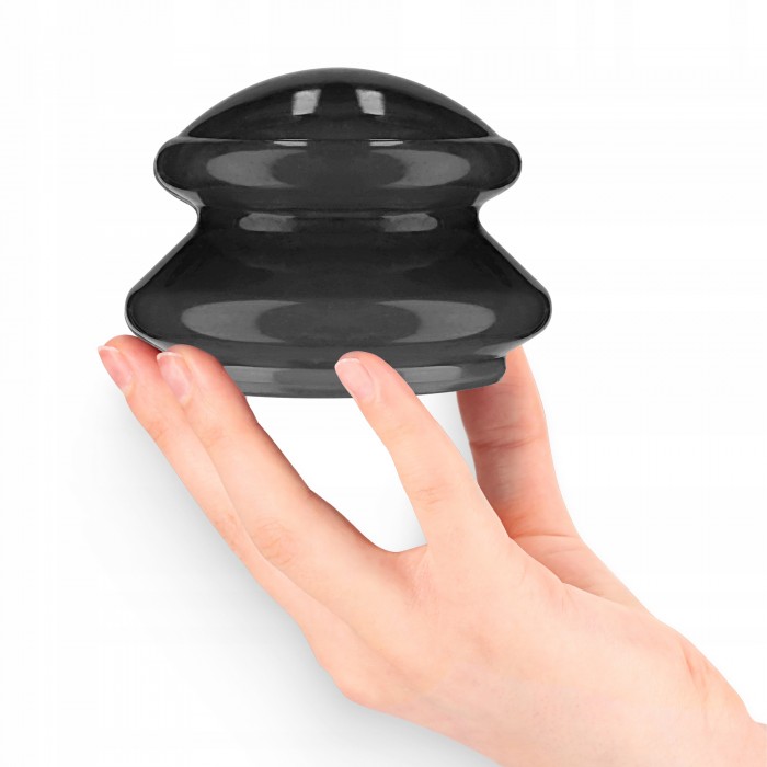 Вакуумні масажні банки 4FIZJO MED+ силіконові для тіла (китайські/атніцелюлітні банки) 4 шт Black (P-5907739314932)