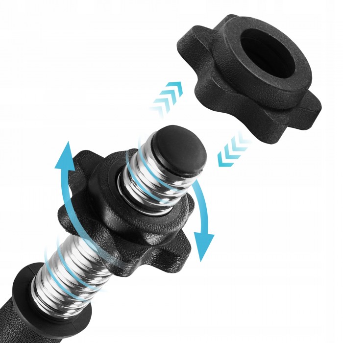 Гриф гантельний 4FIZJO 45 см 25 мм 2 шт (P-5905973401098)