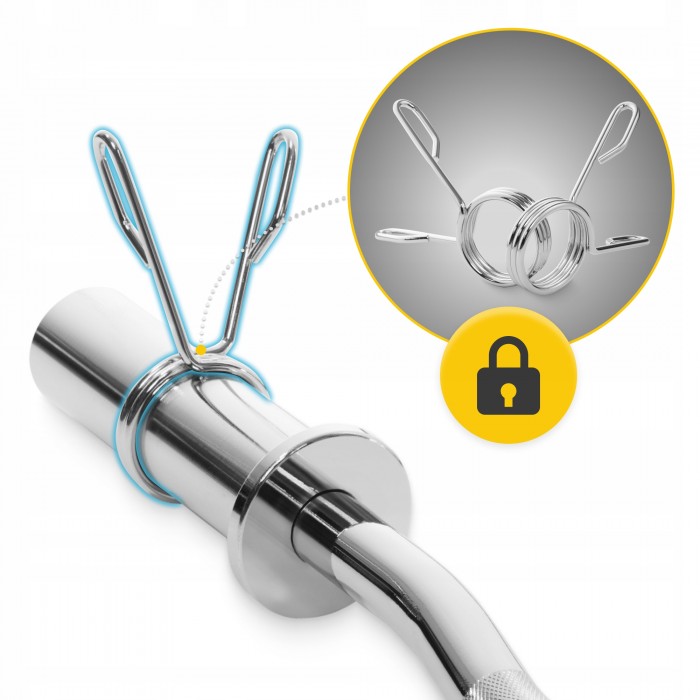 Гриф для штанги олімпійський Z-подібний 4FIZJO 120 см 50 мм без підшипників (P-5905973401173)