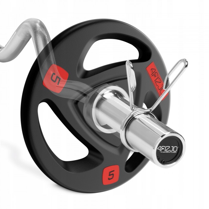 Гриф для штанги олімпійський Z-подібний 4FIZJO 120 см 50 мм без підшипників (P-5905973401173)