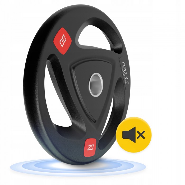 Диск олімпійський 4FIZJO 1 x 20 кг 51 мм металевий, прогумований Black (P-5905973401296)