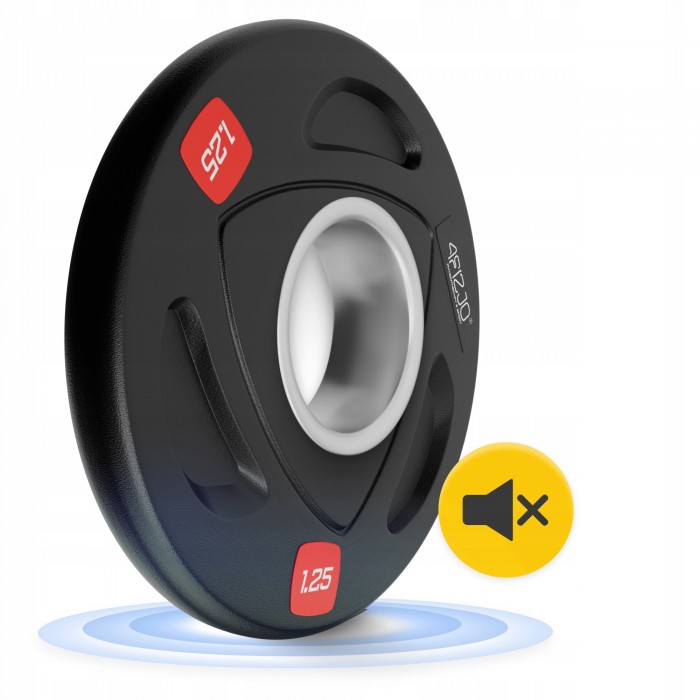 Диск олімпійський 4FIZJO 2 x 1.25 кг 51 мм металевий, прогумований Black (P-5905973401258)