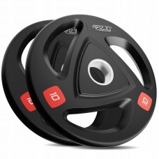 Диск олімпійський 4FIZJO 2 x 10 кг 51 мм металевий, прогумований Black (P-5905973401289)