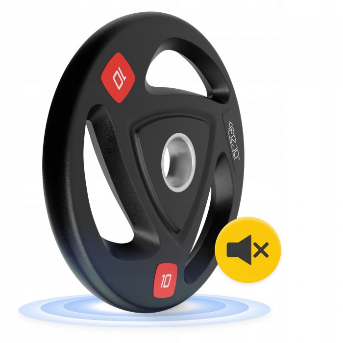 Диск олімпійський 4FIZJO 2 x 10 кг 51 мм металевий, прогумований Black (P-5905973401289)