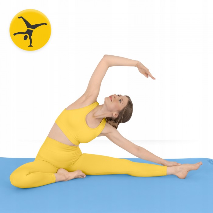 Коврик (мат) спортивный 4FIZJO TPE Gigant 200 x 125 x 2 см для йоги и фитнеса Sky Blue (P-5907739318985)