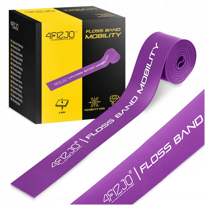 Лента компрессионная для флоссинга 4FIZJO Floss Band 207 x 5 x 0.1 см Violet (P-5905973405201)