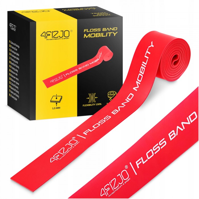 Стрічка компресійна для флоссингу 4FIZJO Floss Band 207 x 5 x 0.15 см Red (P-5905973405249)