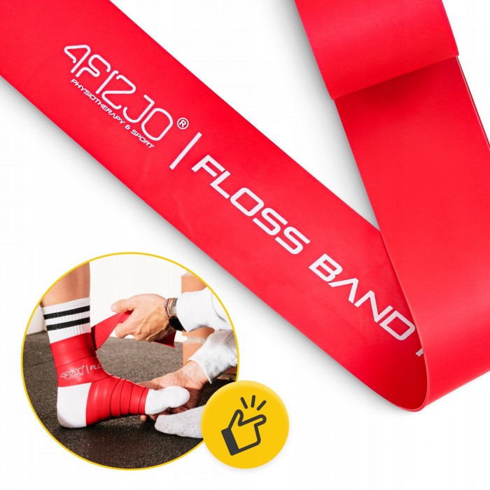 Стрічка компресійна для флоссингу 4FIZJO Floss Band 207 x 5 x 0.15 см Red (P-5905973405249)
