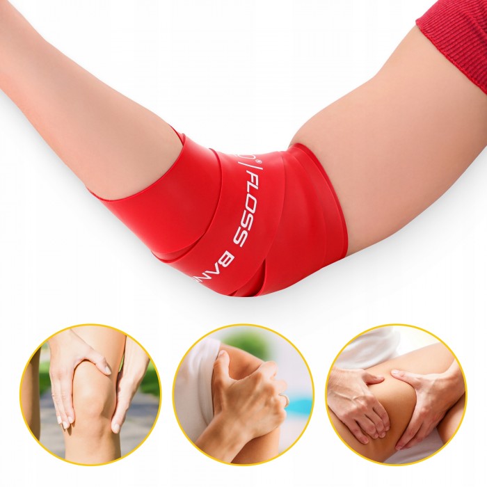 Стрічка компресійна для флоссингу 4FIZJO Floss Band 207 x 5 x 0.15 см Red (P-5905973405249)