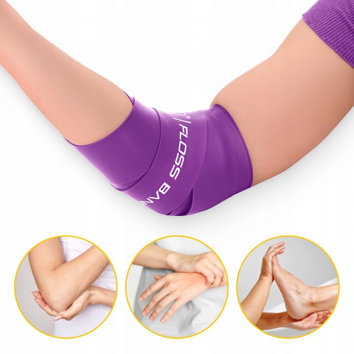 Стрічка компресійна для флоссингу 4FIZJO Floss Band 207 x 5 x 0.15 см Violet (P-5905973405225)