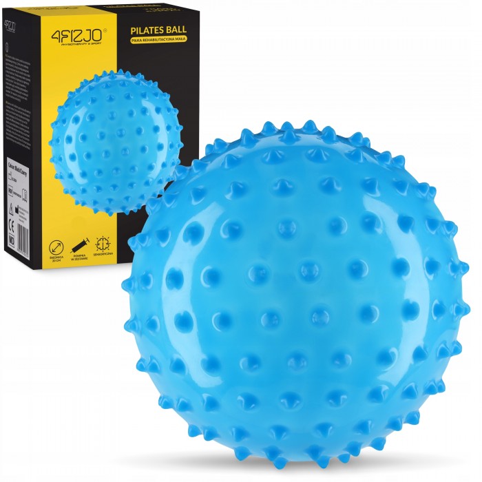 Мяч для пилатеса, йоги, реабилитации 4FIZJO 20 см (массажный) Blue (P-5905973402354)