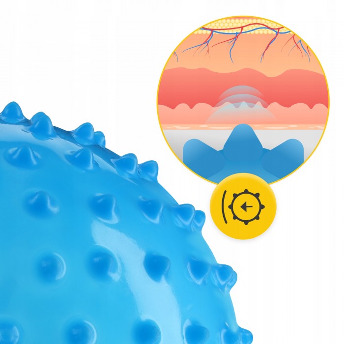 Мяч для пилатеса, йоги, реабилитации 4FIZJO 20 см (массажный) Blue (P-5905973402354)