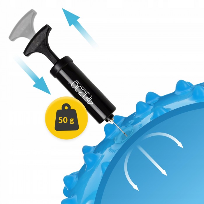 Мяч для пилатеса, йоги, реабилитации 4FIZJO 20 см (массажный) Blue (P-5905973402354)