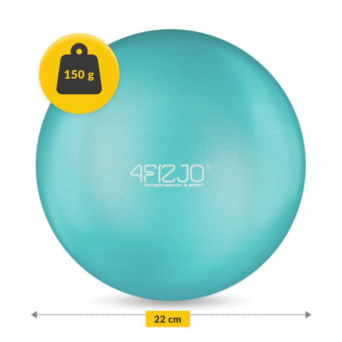 Мяч для пилатеса, йоги, реабилитации 4FIZJO 22 см Mint (P-5905973404877)