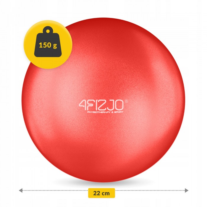 Мяч для пилатеса, йоги, реабилитации 4FIZJO 22 см Red (P-5907739310538)