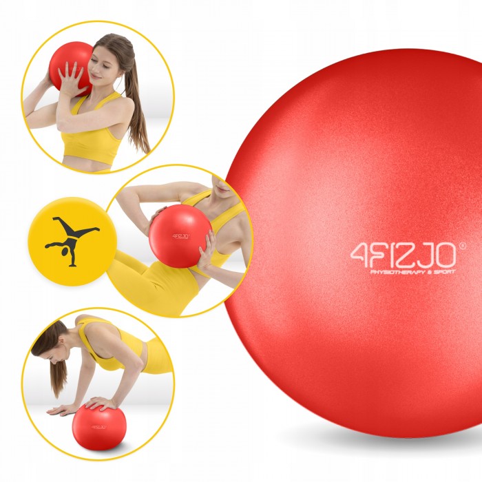 Мяч для пилатеса, йоги, реабилитации 4FIZJO 22 см Red (P-5907739310538)