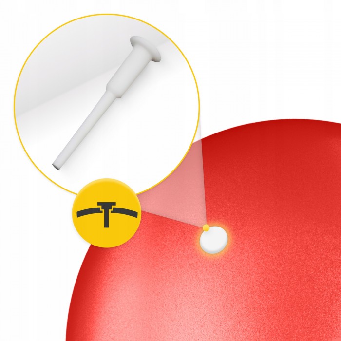 Мяч для пилатеса, йоги, реабилитации 4FIZJO 22 см Red (P-5907739310538)