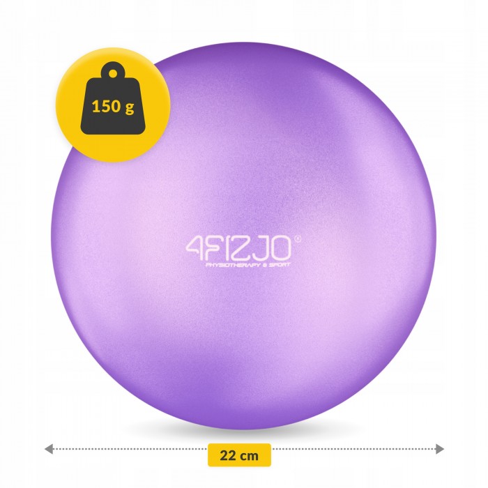 Мяч для пилатеса, йоги, реабилитации 4FIZJO 22 см Violet (P-5905973404860)