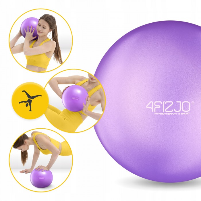 Мяч для пилатеса, йоги, реабилитации 4FIZJO 22 см Violet (P-5905973404860)