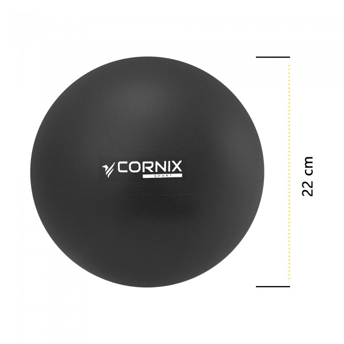 Мяч для пилатеса, йоги, реабилитации Cornix MiniGYMball 22 см XR-0371 Black