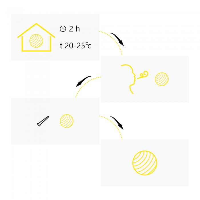 Мяч для пилатеса, йоги, реабилитации Cornix MiniGYMball 22 см XR-0371 Black