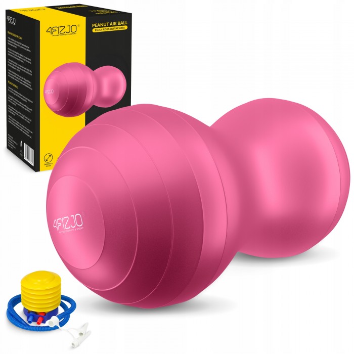 Мяч для фитнеса (арахис) 4FIZJO Air Ball Peanut 45 x 90 см Anti-Burst Pink (P-5907739318565)