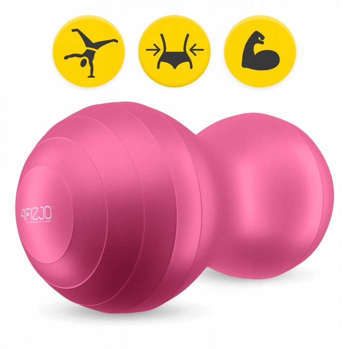 Мяч для фитнеса (арахис) 4FIZJO Air Ball Peanut 45 x 90 см Anti-Burst Pink (P-5907739318565)