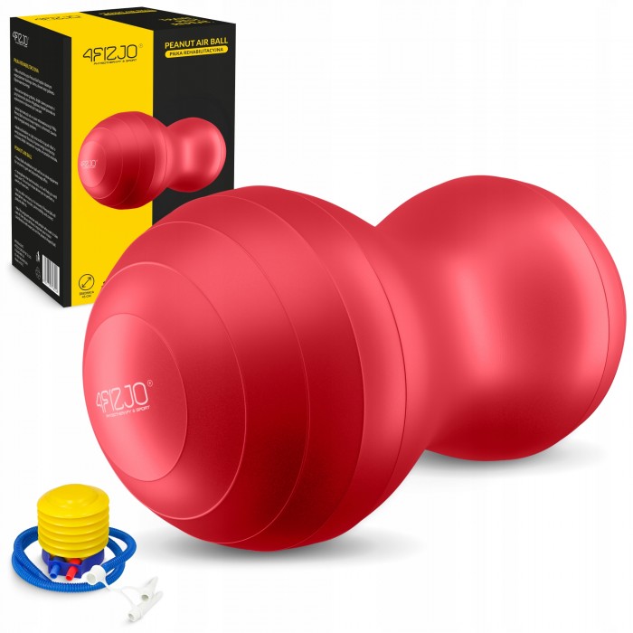 Мяч для фитнеса (арахис) 4FIZJO Air Ball Peanut 45 x 90 см Anti-Burst Red (P-5907739318558)