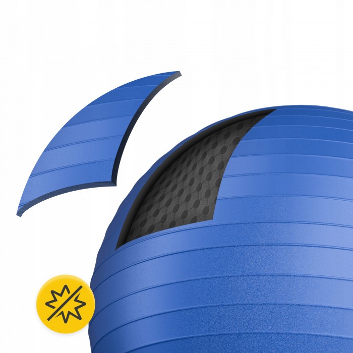 М'яч для фітнесу (фітбол) 4FIZJO 55 см Anti-Burst Blue (P-5905973404723)