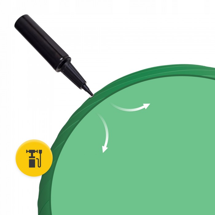 М'яч для фітнесу (фітбол) 4FIZJO 55 см Anti-Burst Green (P-5907739316264)