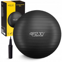 Мяч для фитнеса (фитбол) 4FIZJO 75 см Anti-Burst Black (P-5907739316370)
