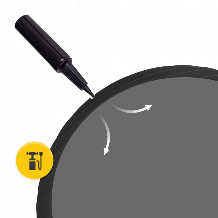 М'яч для фітнесу (фітбол) 4FIZJO 75 см Anti-Burst Black (P-5907739316370)