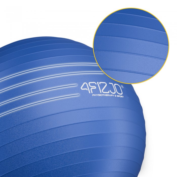 М'яч для фітнесу (фітбол) 4FIZJO 75 см Anti-Burst Blue (P-5907739316363)