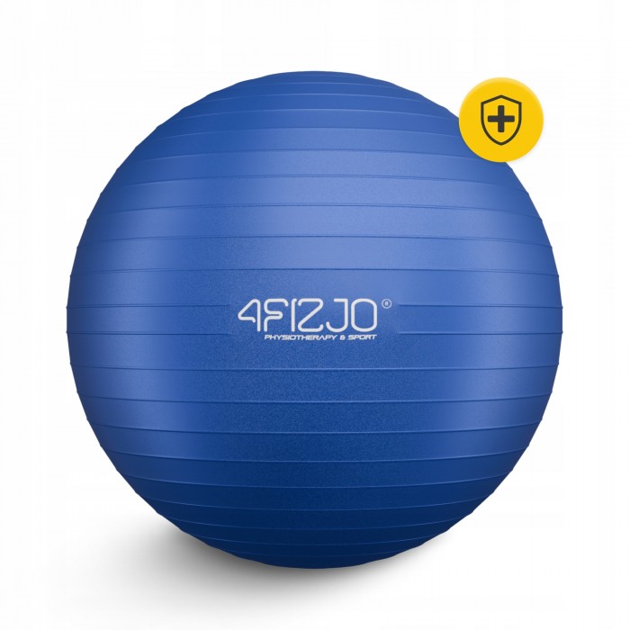 М'яч для фітнесу (фітбол) 4FIZJO 75 см Anti-Burst Blue (P-5907739316363)