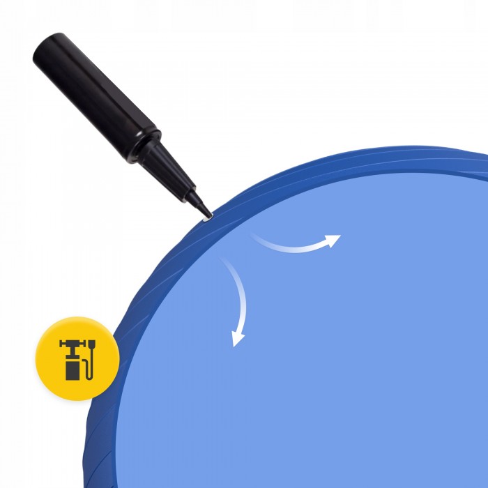 М'яч для фітнесу (фітбол) 4FIZJO 75 см Anti-Burst Blue (P-5907739316363)