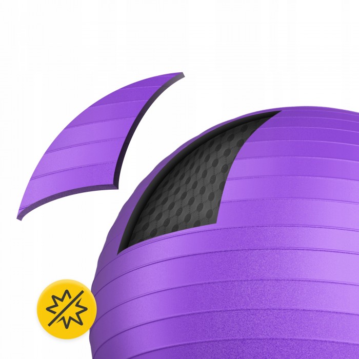 Мяч для фитнеса (фитбол) 4FIZJO 75 см Anti-Burst Violet (P-5905973404815)