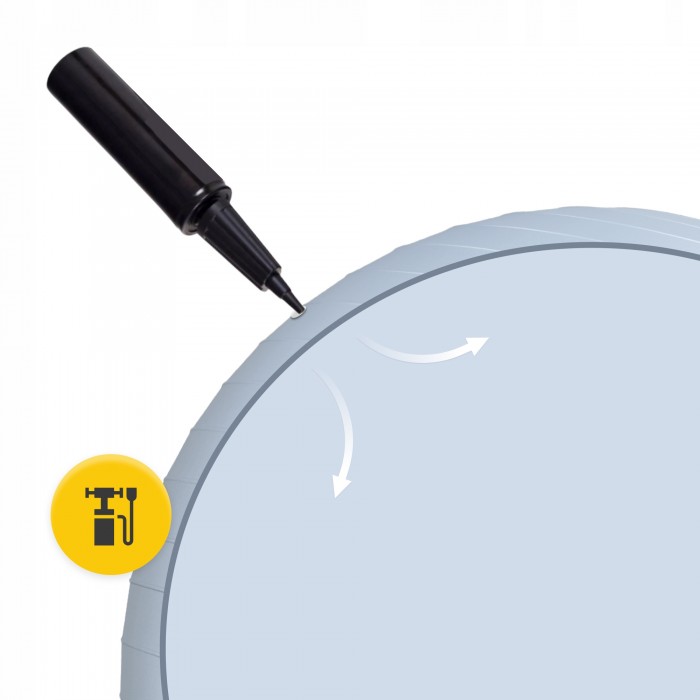 Мяч для фитнеса (фитбол) 4FIZJO 85 см Anti-Burst Grey (P-5905973404822)