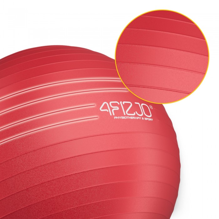 Мяч для фитнеса (фитбол) 4FIZJO 85 см Anti-Burst Red (P-5907739316387)