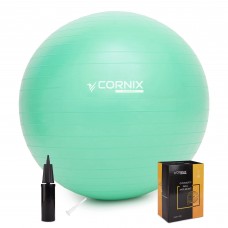 М'яч для фітнесу (фітбол) Cornix 75 см Anti-Burst XR-0366 Mint