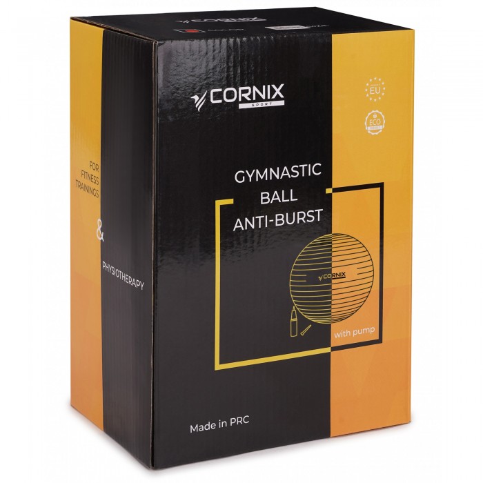 М'яч для фітнесу (фітбол) Cornix 85 см Anti-Burst XR-0369 Mint