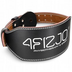 Пояс для тяжелой атлетики 4FIZJO кожаный Size S Black (P-5905973404297)