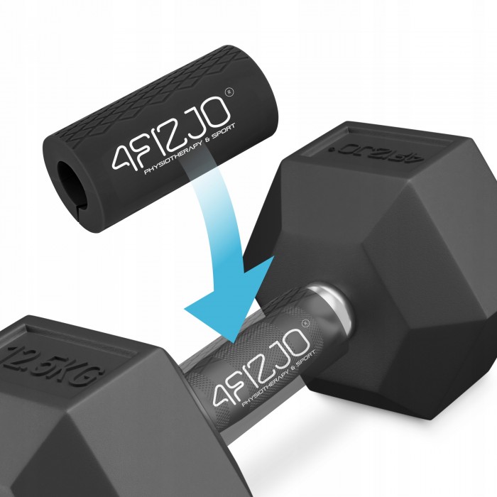 Расширительные накладки на гриф 4FIZJO Fat Grip 2 шт силиконовые Black (P-5905973404327)