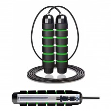 Скакалка скоростная для кроссфита Cornix Speed ​​Rope Classic с отягощением XR-0352 Black/Green