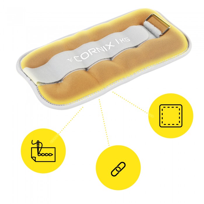 Утяжелители-манжеты для ног и рук Cornix 2 x 1 кг XR-0355