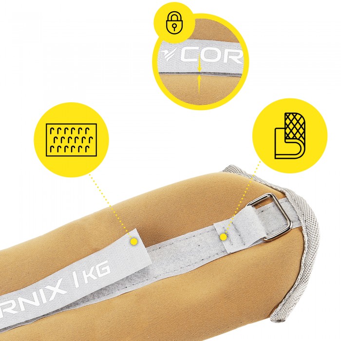 Обтяжувачі-манжети для ніг та рук Cornix 2 x 1 кг XR-0356