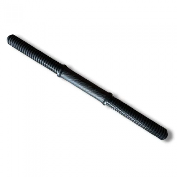 Гриф гантельний 45см (30мм) із пласт. гайками (чорний)